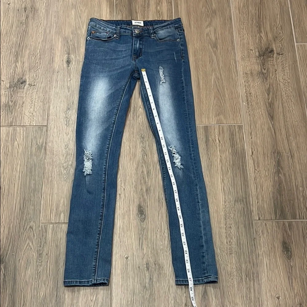 Hudson Jeans Girls Women’s Blue Distressed Skinny Stretchy Comfy Slim Vintage - Picture 10 of 14
